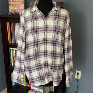 America Eagle boyfriend fit flannel shirt Large